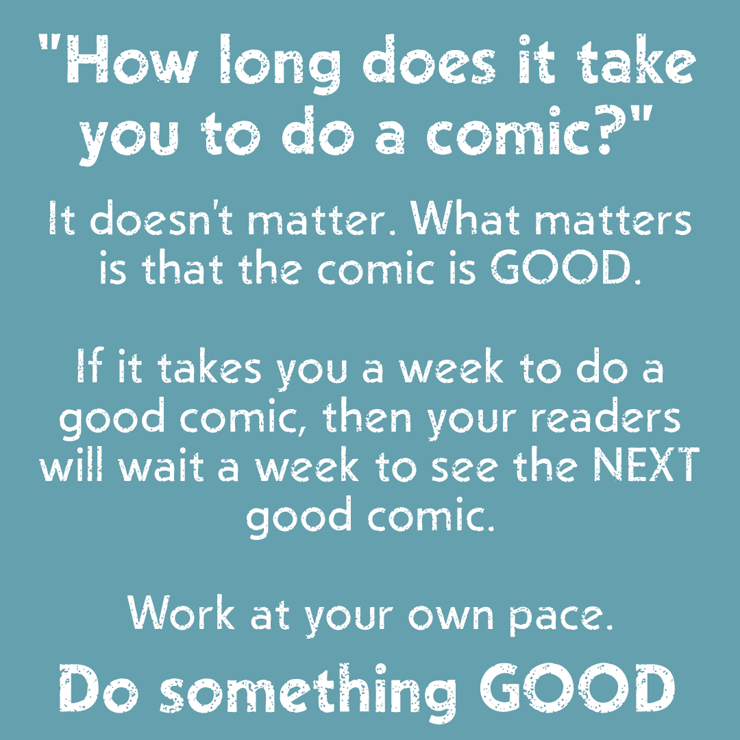 Webcomics Confidential: How long should it take to draw a comics page?