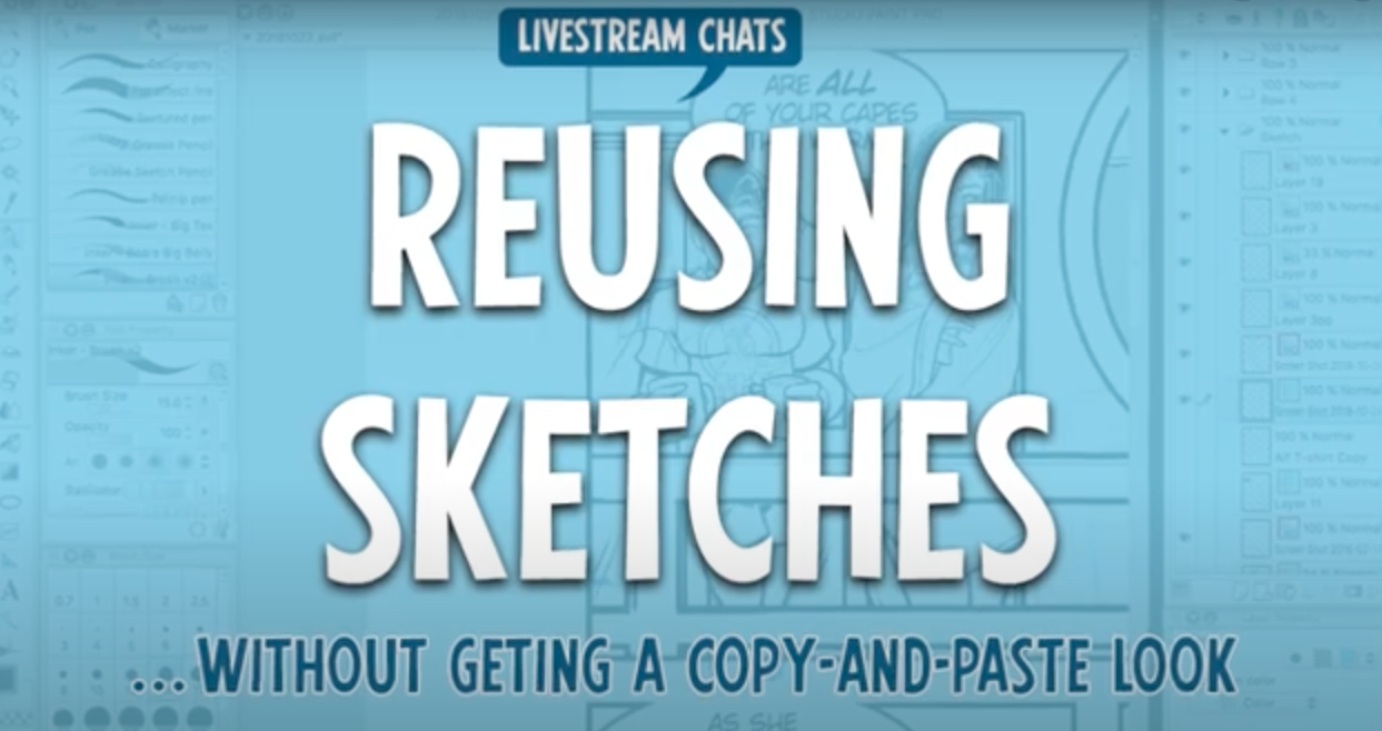 Webcomics Confidential: Re-using sketches